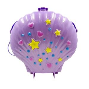 Polly Pocket Tiny Power Seashell Purse Compact with Wearable Strap